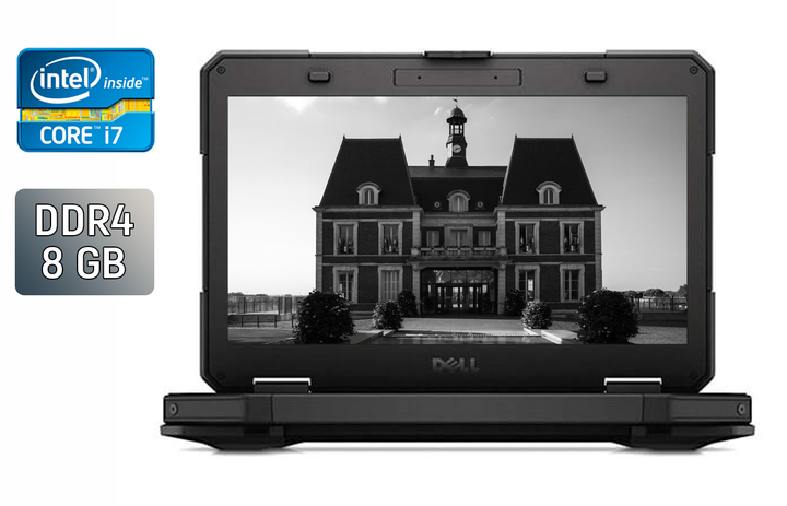 Защищенный ноутбук Dell Latitude 14 Rugged 5414 / 14" (1920x1080) IPS / Intel Core i7-6600U (2 (4) ядра по 2.6 - 3.4 GHz) / 8 GB DDR4 / 240 GB SSD / Intel HD Graphics 520 / Fingerprint / Windows 10 б/у - Фото 1 Защищенный ноутбук Dell Latitude 14 Rugged 5414 / 14" (1920x1080) IPS / Intel Core i7-6600U (2 (4) ядра по 2.6 - 3.4 GHz) / 8 GB DDR4 / 240 GB SSD / Intel HD Graphics 520 / Fingerprint / Windows 10 б/у - изображение 1