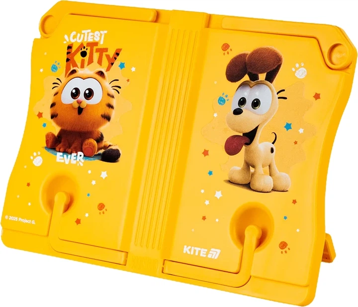 Підставка для книг Kite Garfield Пластикова Жовта (GF25-391) - Фото 2 Підставка для книг Kite Garfield Пластикова Жовта (GF25-391) - зображення 2