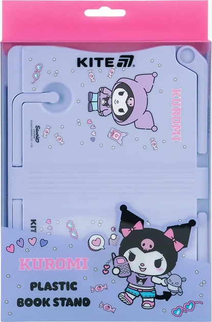 Підставка для книг Kite Kuromi Пластикова Фіолетова (HK25-391-2) - Фото 3 Підставка для книг Kite Kuromi Пластикова Фіолетова (HK25-391-2) - зображення 3