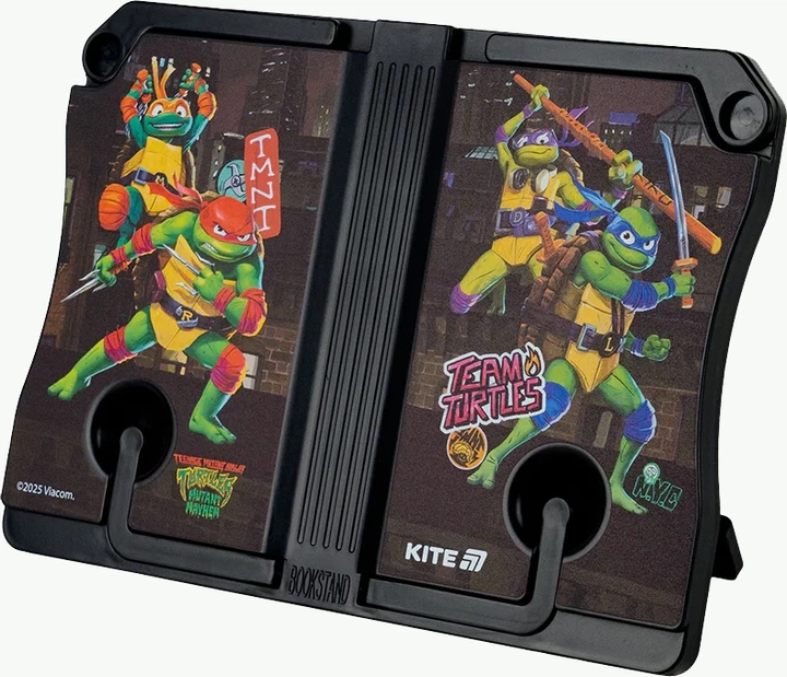 Підставка для книг Kite Ninja Turtles Пластикова Чорна (NT25-391) - зображення 2