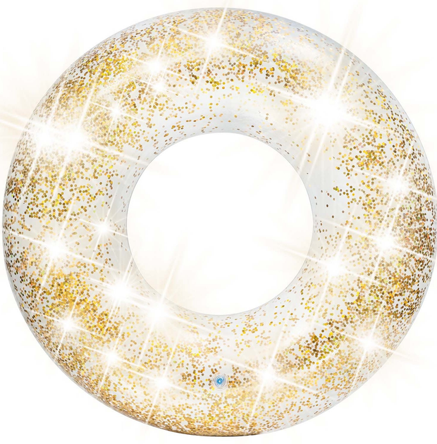 Kolo do plywania Intex brokatowe 56274 zloty (5908220472674) - obraz 1