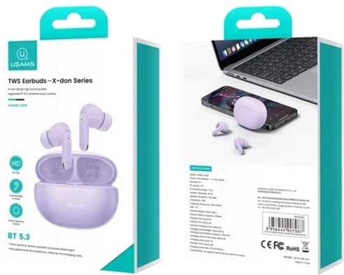 Навушники Usams US-XD18 Purple (6958444907987) - зображення 2