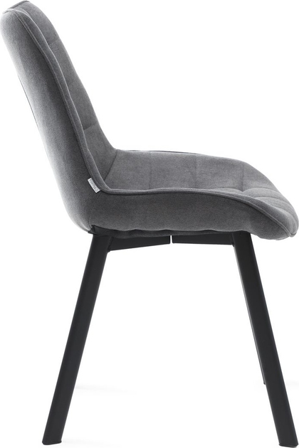 Стілець для кухні та вітальні HOMLA COLIN 53 x 61 x 88 см Graphite (5904183833996) - зображення 3