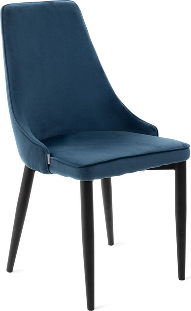 Krzesło do kuchni i salonu HOMLA LOUIS RIBBON 44 x 59 x 88 cm Blue (5904183848914) - obraz 1