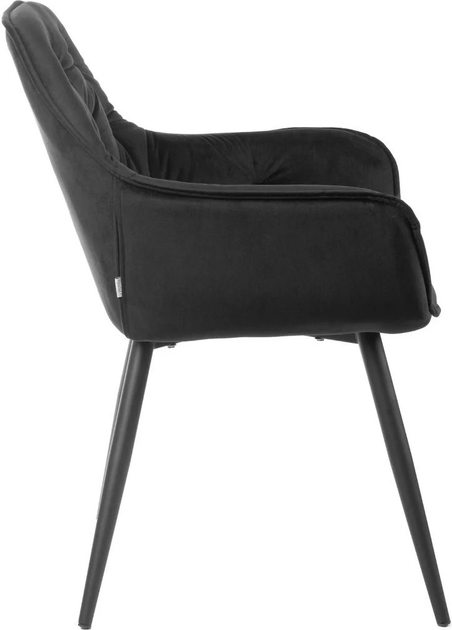 Стілець для кухні та вітальні HOMLA FLOSSI 57 x 63 x 84 см Black (5902869999189) - зображення 3