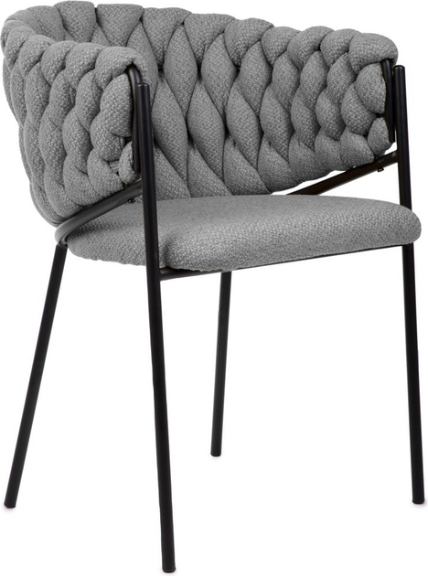 Krzesło do kuchni i salonu HOMLA MERLE 57 x 59 x 78 cm Dark Grey (5904183855493) - obraz 1