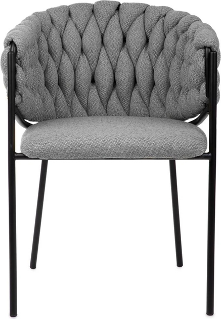 Krzesło do kuchni i salonu HOMLA MERLE 57 x 59 x 78 cm Dark Grey (5904183855493) - obraz 2