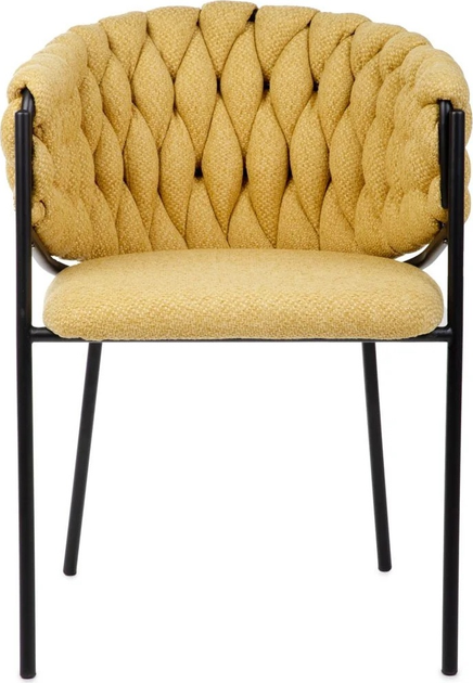Стілець для кухні та вітальні HOMLA MERLE 57 x 59 x 78 см Yellow (5904183855509) - зображення 3
