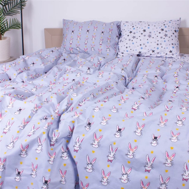 Комплект постельного белья MirSon Бязь 17-0527 Bunnies Евро (2200003669466) - изображение 3