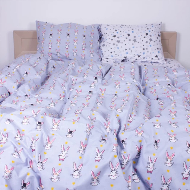 Комплект постельного белья MirSon Бязь 17-0527 Bunnies Евро (2200003669466) - изображение 7