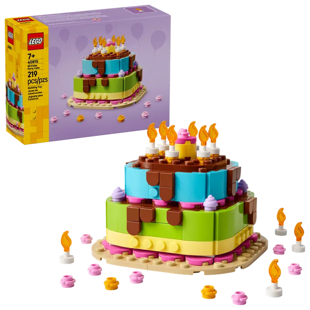 Конструктор LEGO Торт на святкування Дня народження, 219 ел. 40815 (5702017830872) - зображення 7
