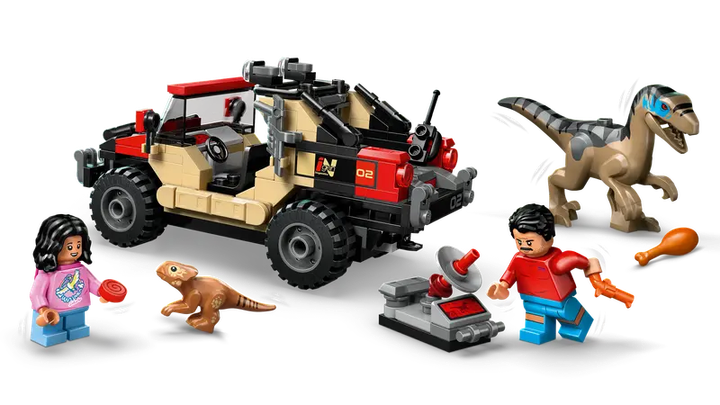Конструктор LEGO Jurassic World Втеча від раптора по бездоріжжю, 285 ел. 76972 (5702017812779) - зображення 3