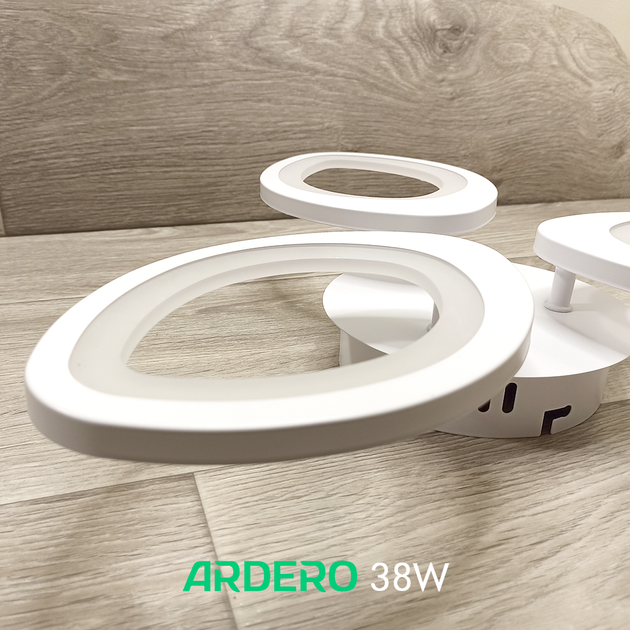 LED люстра Ardero AL6153 ARD 38W SOFI 3230Lm 5000K лепестковая белая (светильник без пульта) Ø540х70мм - изображение 4