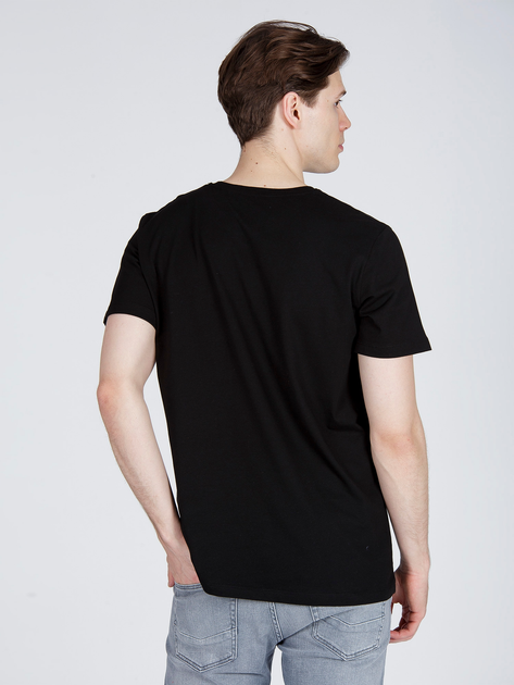 T-shirt męski bawełniany Cross Jeans 15250-020 S Czarny (8697319020502) - obraz 2