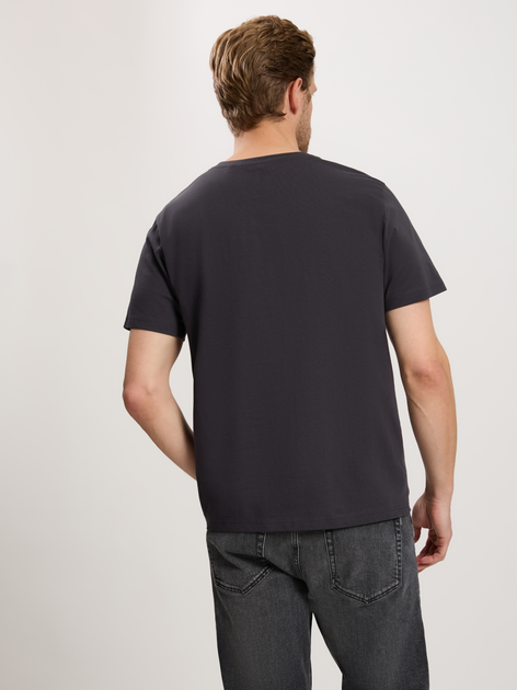 Футболка бавовняна довга чоловіча Cross Jeans 16052-021 XL Антрацит (8697319727555) - зображення 2