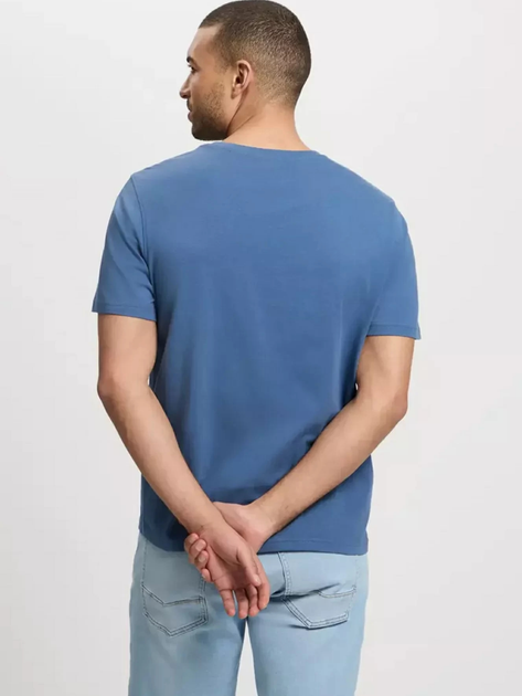 T-shirt męski bawełniany Cross Jeans 16054-005 L Niebieski (8697319727845) - obraz 2