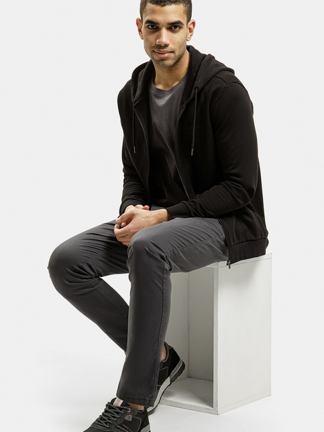 Футболка бавовняна довга чоловіча Cross Jeans 16061-021 M Антрацит (8697319728439) - зображення 3