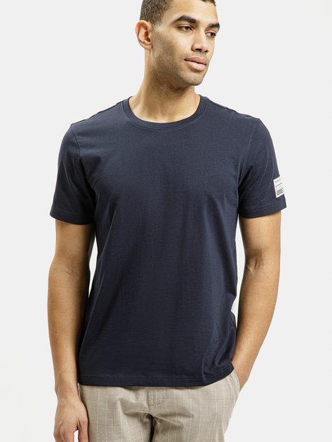 T-shirt męski bawełniany Cross Jeans 16063-001 M Granatowy (8697319728583) - obraz 1