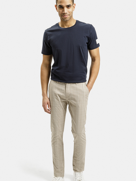 Футболка бавовняна довга чоловіча Cross Jeans 16063-001 S Темно-синя (8697319728576) - зображення 3