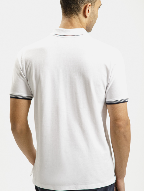 Koszulka polo męska Cross Jeans 16070-008 2XL Biała (8697319751017) - obraz 2