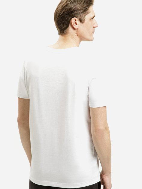 T-shirt męski bawełniany z nadrukiem Cross Jeans 16077-008 L Biały (8697319751154) - obraz 2