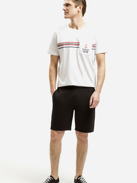 Футболка бавовняна довга чоловіча Cross Jeans 16077-008 M Біла (8697319751147) - зображення 3
