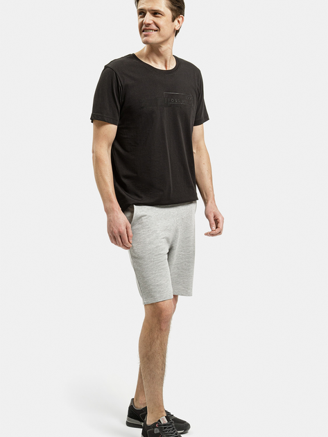 Футболка бавовняна довга чоловіча Cross Jeans 16095-020 2XL Чорна (8697319752069) - зображення 3