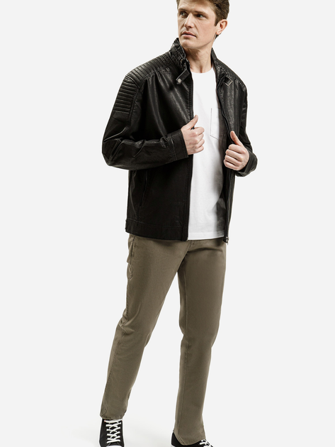 Футболка бавовняна довга чоловіча Cross Jeans 16107-008 XL Біла (8697319729955) - зображення 3