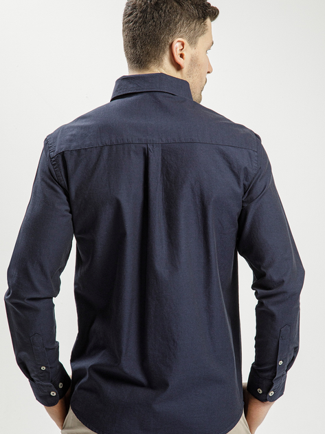 Koszula męska bawełniana Cross Jeans 35253-001 2XL Granatowa (8699438953006) - obraz 2