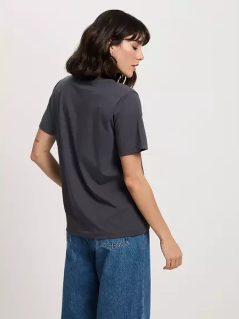 T-shirt damski bawełniany z nadrukiem Cross Jeans 56153-021 M Antracytowy (8697319731125) - obraz 2