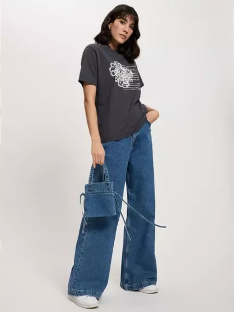 Футболка бавовняна жіноча Cross Jeans 56153-021 XL Антрацит (8697319731149) - зображення 3