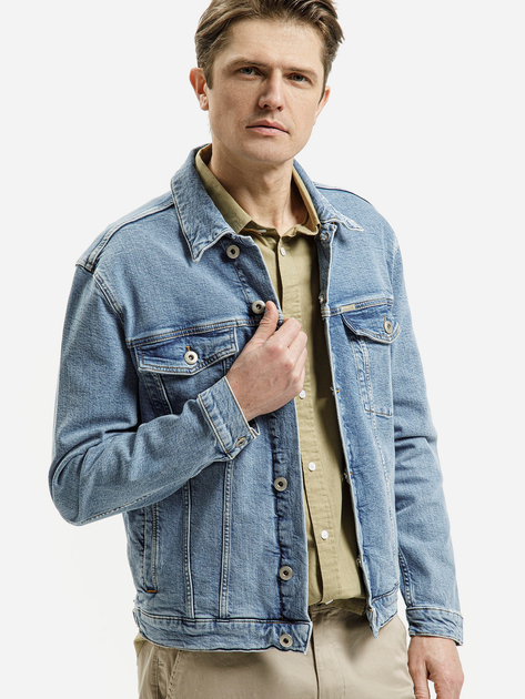 Kurtka jeansowa męska Cross Jeans A 320-008 L Błękitna (3333333206502) - obraz 1