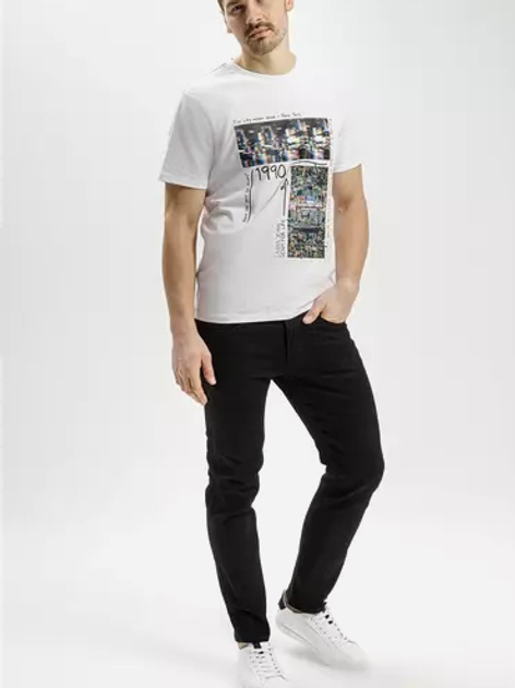 Jeansy męskie regular fit klasyczne Cross Jeans C 132-017 29-36 Czarne (8699438815632) - obraz 3