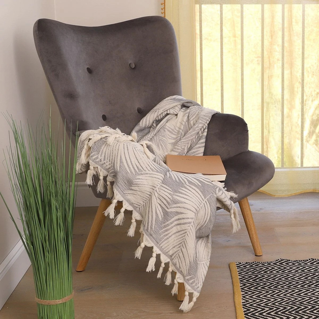 Fotel tapicerowany Homla MOSS 70 x 95 cm Grey (5902869925805) - obraz 7