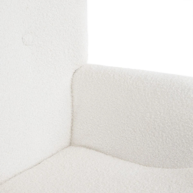 Fotel tapicerowany Homla MOSS TEDDY BOUCLE 70 x 95 cm White (5904183828534) - obraz 4