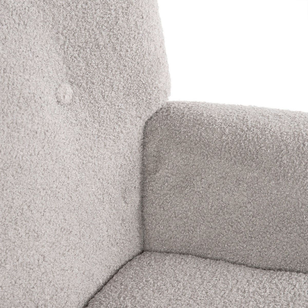 М'яке крісло Homla MOSS TEDDY BOUCLE 70 x 95 см Light Grey (5904183828558) - зображення 4