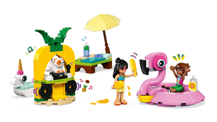 Zestaw klocków LEGO Friends Impreza na basenie z jednorożcem i flamingiem 99 elementów (42658)  - obraz 6