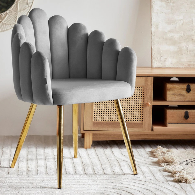 М'яке крісло Homla LANA 60 x 55 x 83 см Grey (5904183850023) - зображення 6