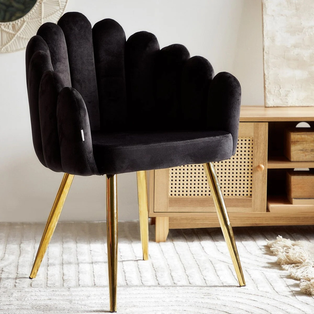 М'яке крісло Homla LANA 60 x 55 x 83 см Black (5904183850047) - зображення 6
