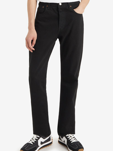 Jeansy regular fit męskie Levi's 00501-3371 32-32 Czarne - obraz 1