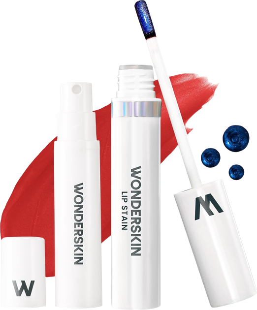 Zestaw Wonderskin Wonder Blading Żelowa maseczka do ust Hayley 4 ml + Aktywator w sprayu 5 ml (850007254865) - obraz 1