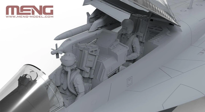 Збірна модель 1/48 Літак Boeing EA-18G Growler Electronic Attack Aircraft Yellow Jackets Meng LS-019 - изображение 9