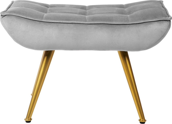 Fotel tapicerowany Homla VINNIS z podnóżkiem 96 x 69 x 82 cm Grey (5904183856681) - obraz 4