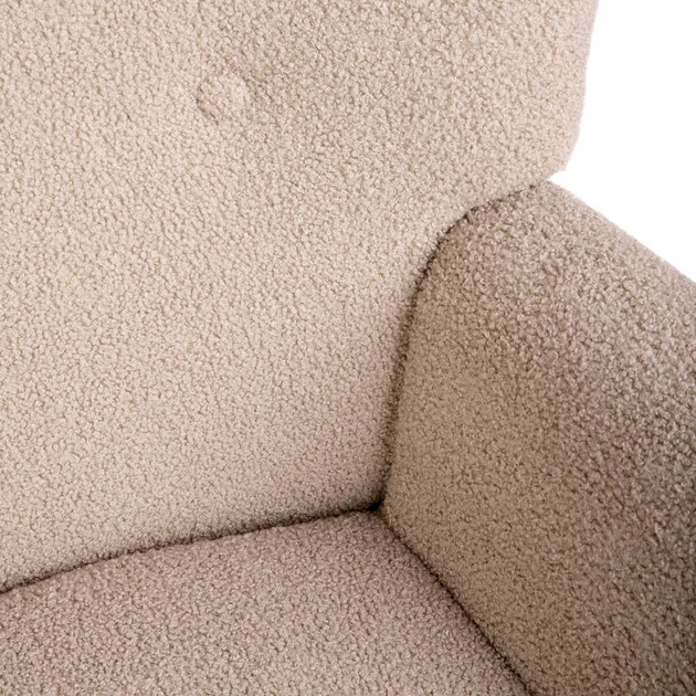 Fotel bujany Homla MOSS TEDDY BOUCLE 72 x 73 x 92 cm Beige (5904183856704) - obraz 3