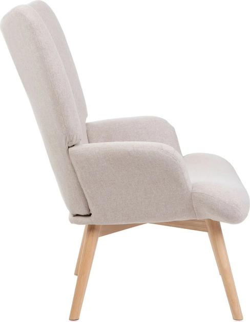 Fotel tapicerowany Homla MOSS 70 x 95 cm Beige (5904183862354) - obraz 3