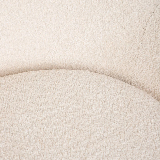 Крісло поворотне Homla LUNAIRE TEDDY BOUCLE 86 x 76 x 87 см Beige (5904183872124) - зображення 4