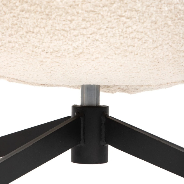 Крісло поворотне Homla LUNAIRE TEDDY BOUCLE 86 x 76 x 87 см Beige (5904183872124) - зображення 6