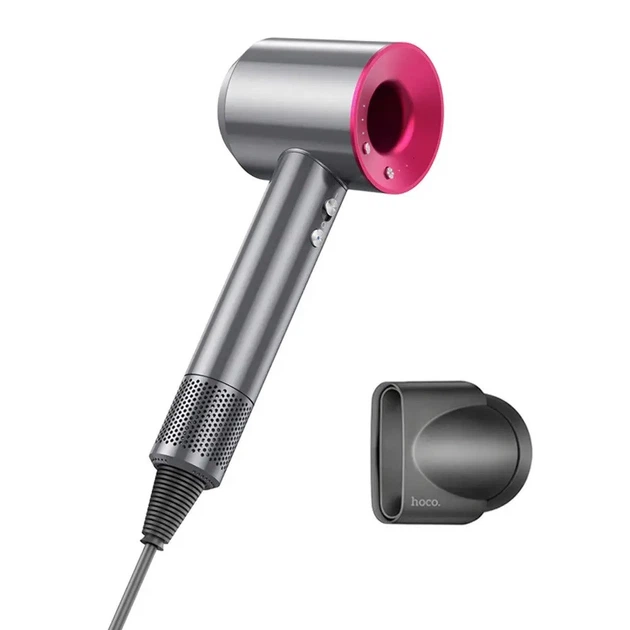 Фен для волос Hoco HP11 Plus High-speed negative ion hair dryer (1600W) Grey-rose - Фото 1 Фен для волос Hoco HP11 Plus High-speed negative ion hair dryer (1600W) Grey-rose - изображение 1