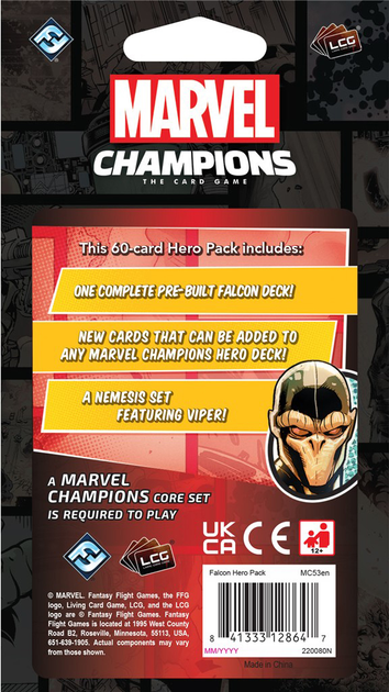 Dodatek do gry Fantasy Flight Games Marvel Champions Hero Pack Falcon MC53 (841333128647) - obraz 2