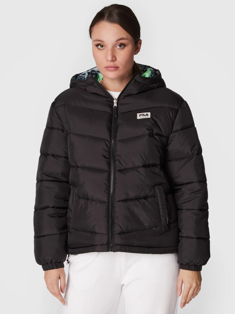 Куртка зимова жіноча Fila Titisee Reversible Oversized Puff Jacket FAW0243-80001 M Чорна (4064556333353) - зображення 1